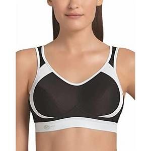NEW ANITA maximum control extreme control sports bra in black/gray
